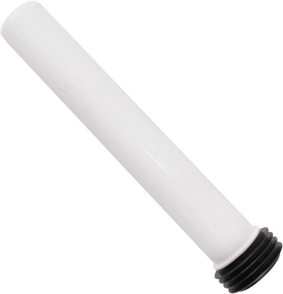 Toiletspoelbuis - Verlengstuk spoelbuis - Sanitair repareren - Verstelbare lengte - 300 x 45 mm - Wit