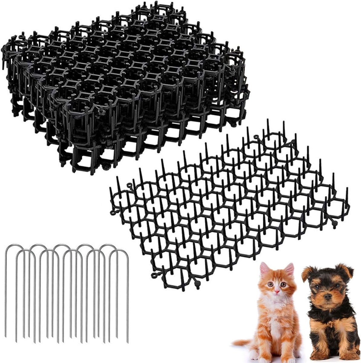 Effectieve Kat Afschrikmat met Spikes voor Meubels, Tuinen en Bloempotten - 6 Stuks met 10 Specificaties