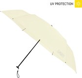Falconetti - Zomerparaplu - Opvouwbaar - UPF 50+ - Windproof - 91 cm - Handopening - Gebroken Wit