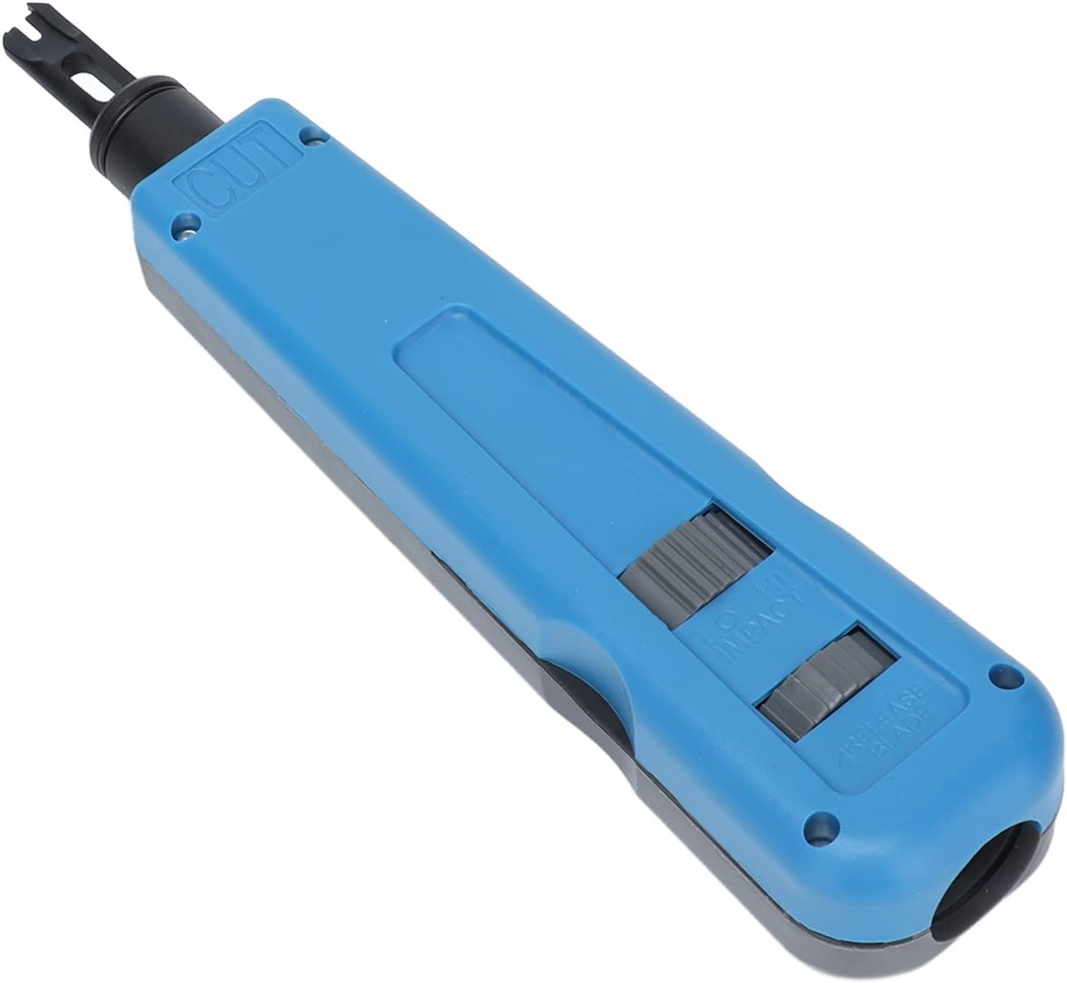Punch Down Tool - Netwerk Installatie - Kabel Afwerken - Koolstofstaal - 25 cm - Grijs