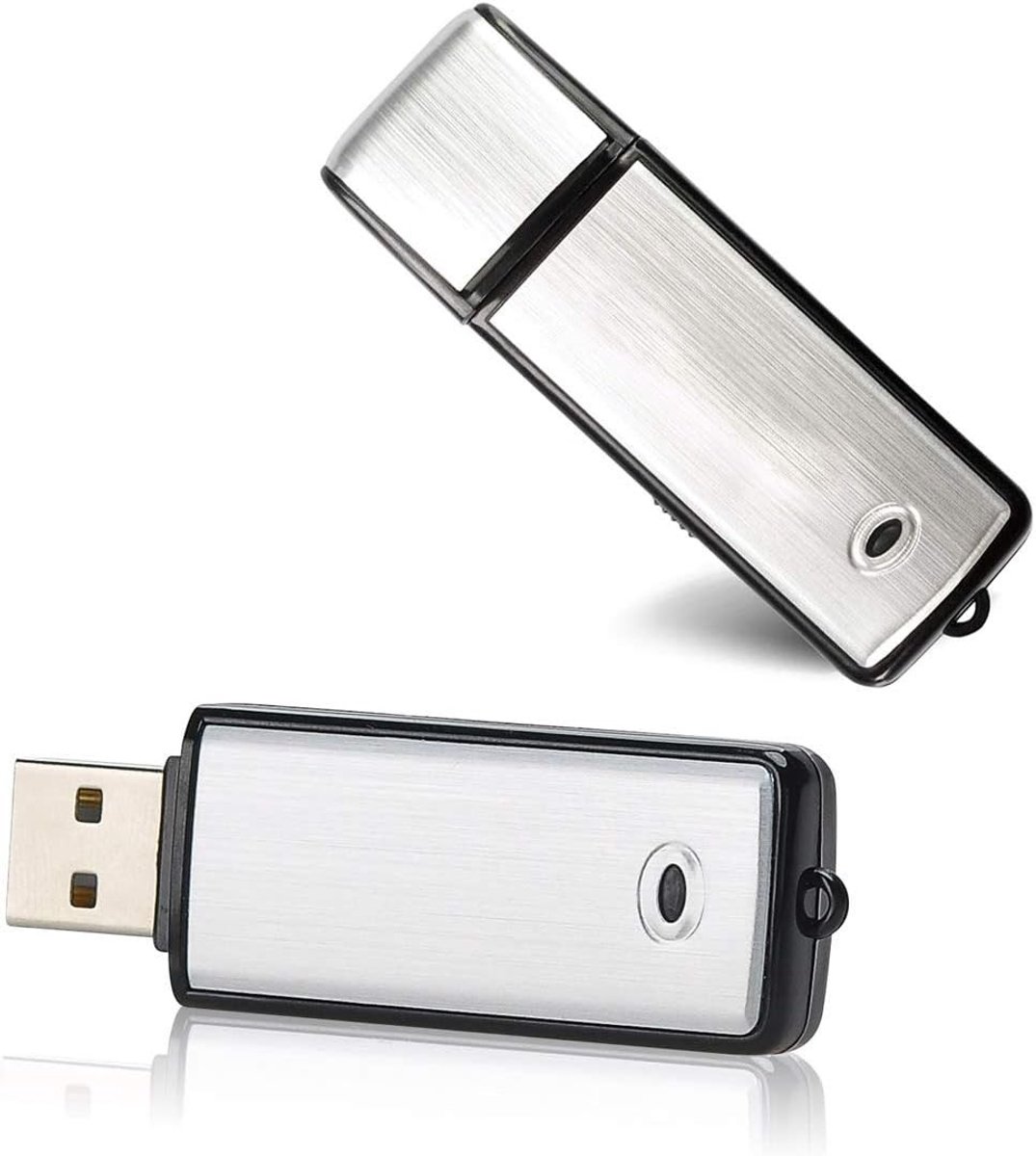Afluisterapparatuur - Zilver - 8 GB - Mini Digitale Voice Recorder met Metalen Behuizing - Voor Vergaderingen