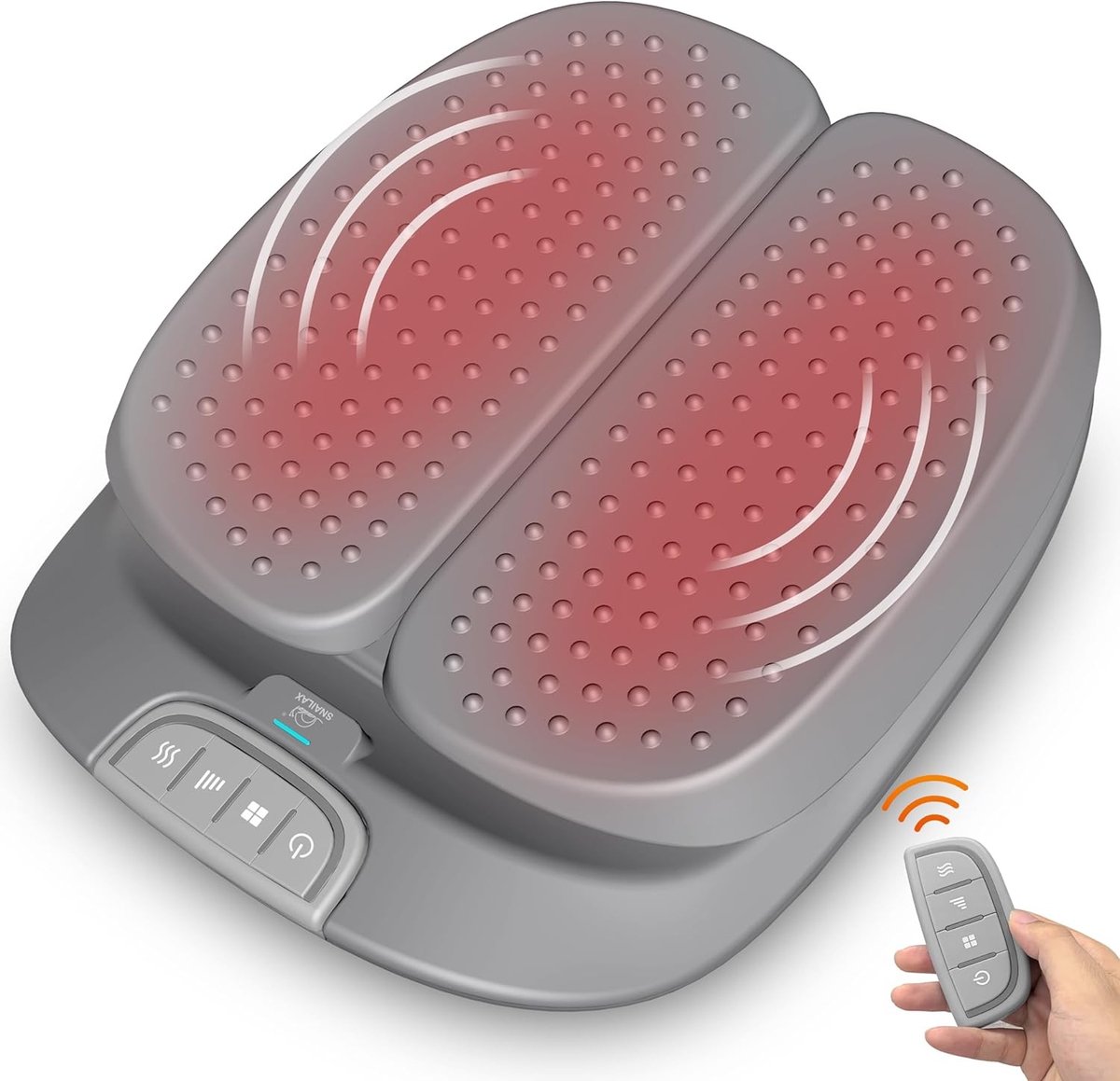 Beenmassageapparaat - Grijs - Elektrisch met Warmte en Vibratie - Voor Pijnverlichting en Doorbloeding
