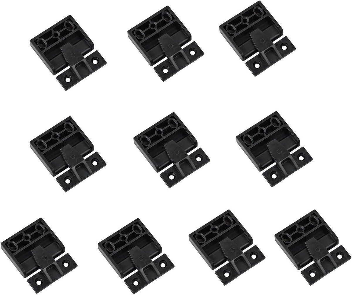 Paneel Bevestigers - Verbindingsclips - Meubelmontage - Verborgen Bevestiging - 10 Stuks - Zwart