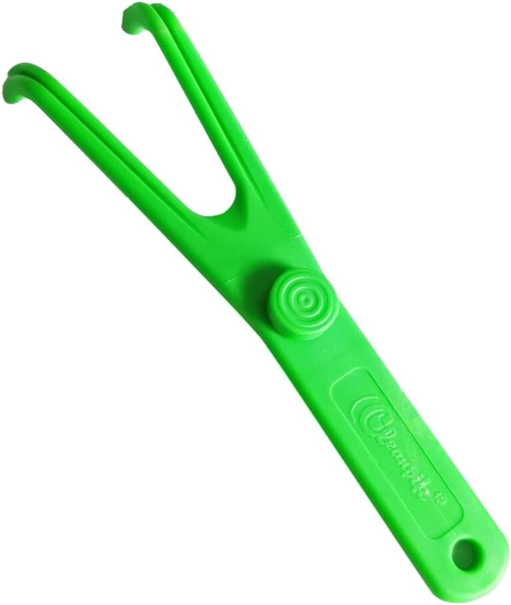 Ergonomische flosshouder voor interdentale reiniging, herbruikbaar en ideaal voor krappe ruimtes tussen tanden.
