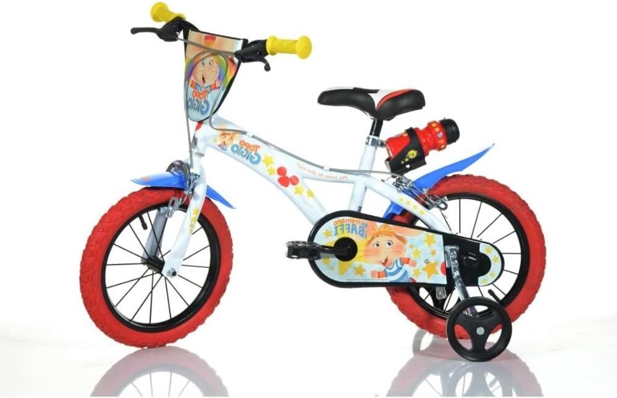 Kinderfiets Loopfiets Leren Fietsen Met Stabilisatoren 14 Inch Blauw