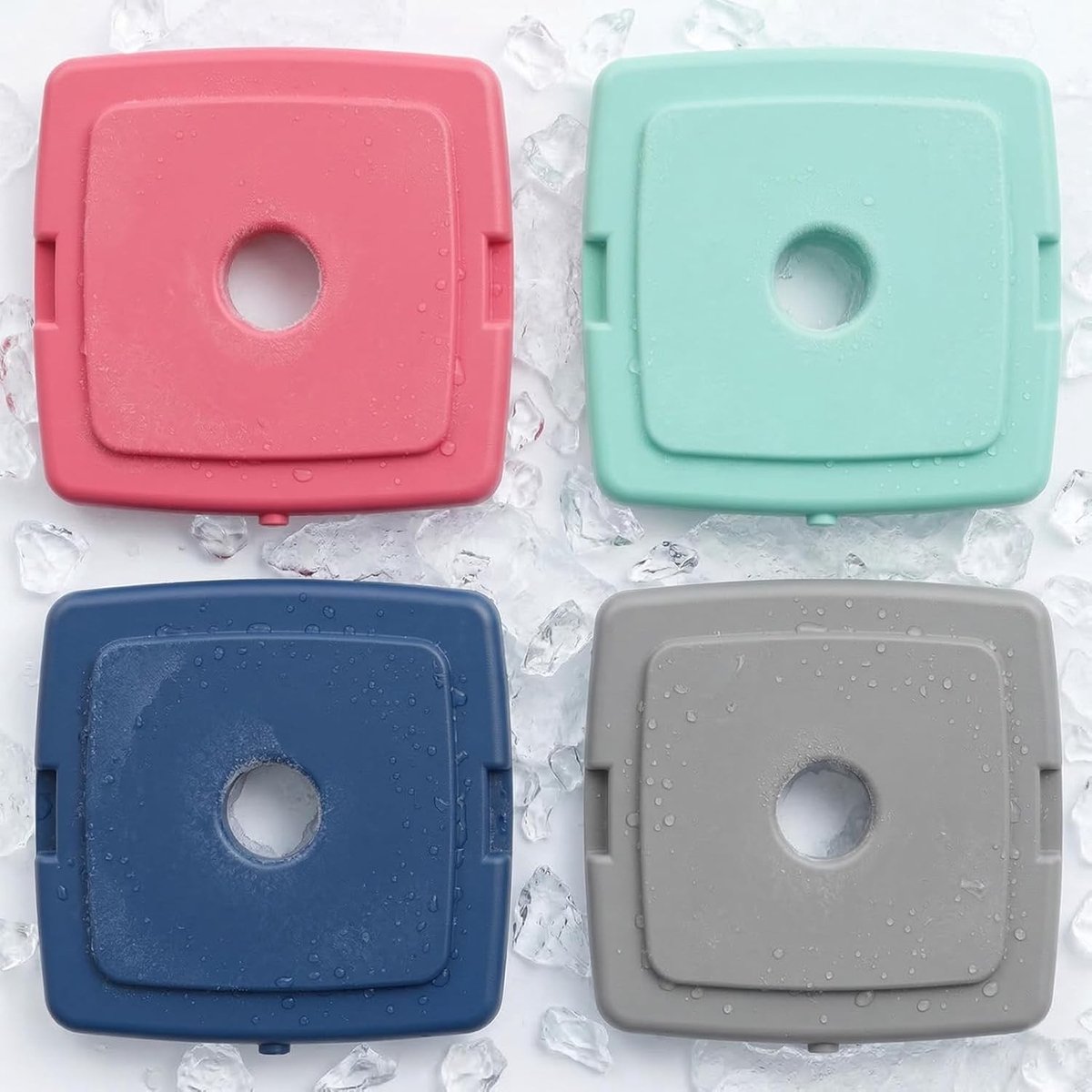 Koelrugzak - Wit - 240 ml - Platte Koelpacks van HDPE Plastic - Voor Lunchboxen en Reizen