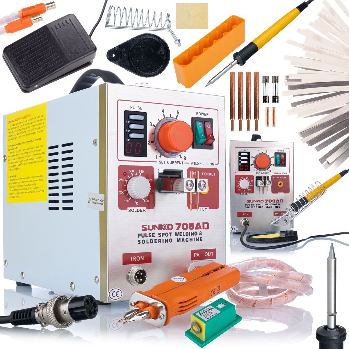 Rosfix Puntlasser voor Accucellen Sunkko 709AD - Hoogvermogen Laspen HB-70B - 3,2 kW 30–800A
