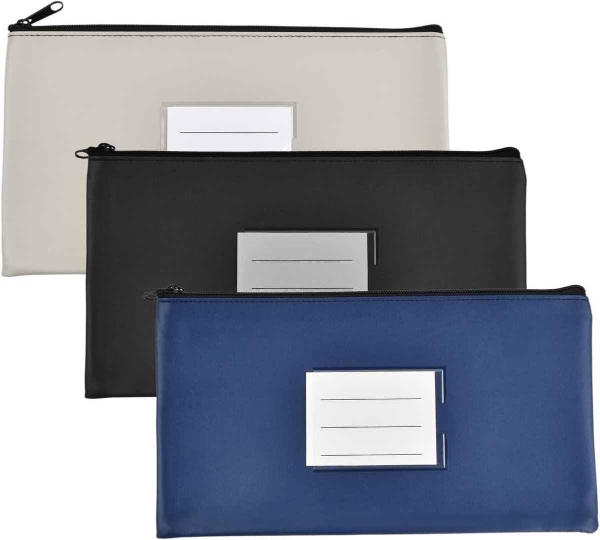 Portemonnee met Ritssluiting - Blauw - 28 x 15 cm - Waterdicht PU-leer - Voor Persoonlijk en Zakelijk Gebruik
