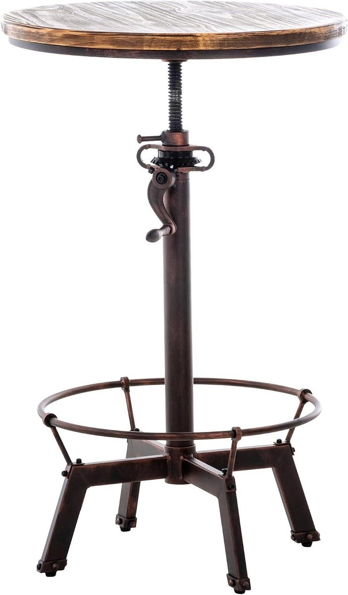 Bistrotafel Malita - Hoge tafel Statafel - Eten en Drinken - In hoogte verstelbaar - 84-102 cm hoogte - Brons