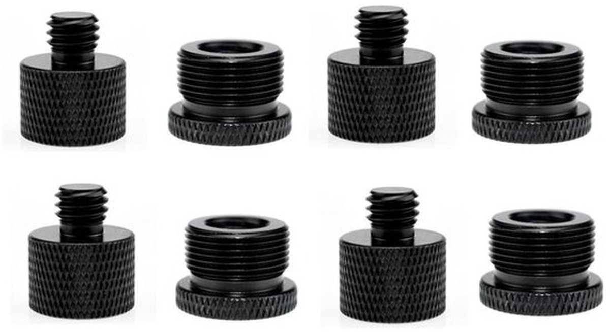 Set van 8 Schroefadapters voor Microfoonstatief