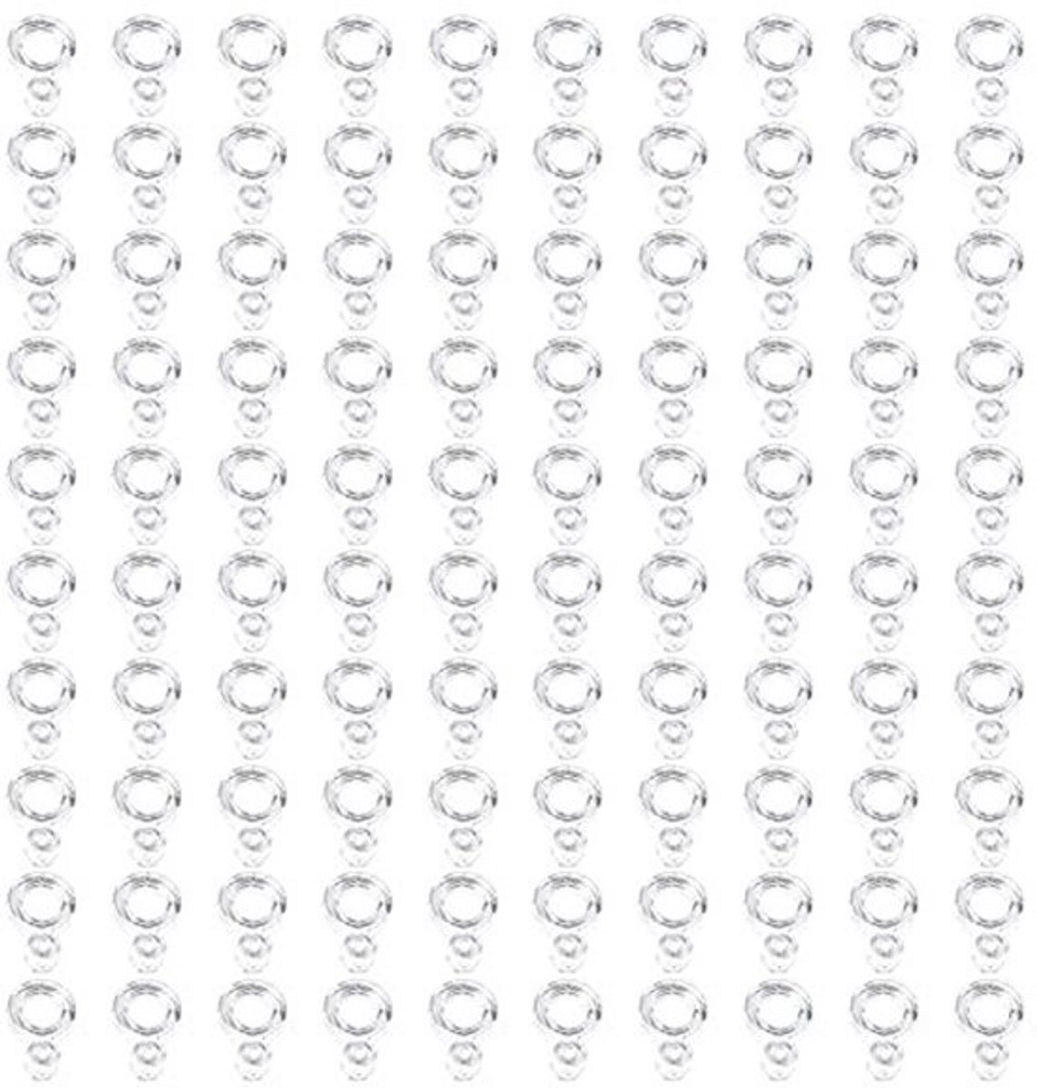 Visserijpelletband 100 Stuks - Elastische Visaaspelletsset - Diameter 8/6/4 Mm - PE Materiaal - Lichtgewicht - Draagbaar - Aasband