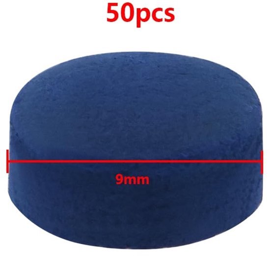 Biljartkeu Tips 9mm - 50 Stuks - Vervangtips - Leer - Geschikt voor Biljart/Snooker - Duurzaam en Hoogwaardig — afbeelding 5