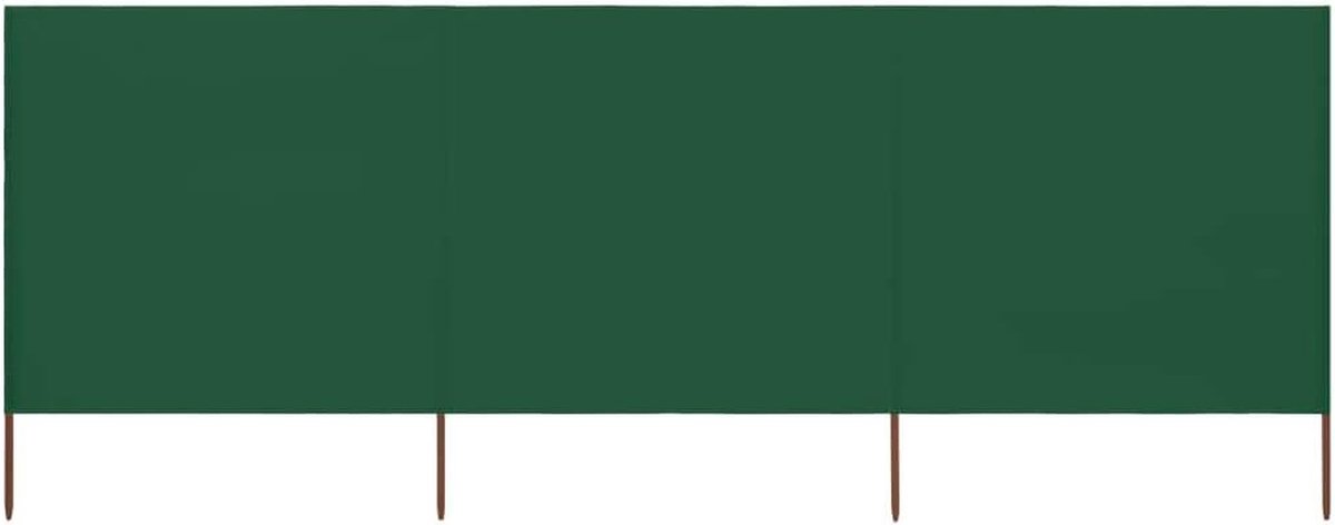Opvouwbaar windscherm - Inkijkbescherming - Bescherming tegen wind - 3-delig ontwerp - 400 x 160 cm - Groen