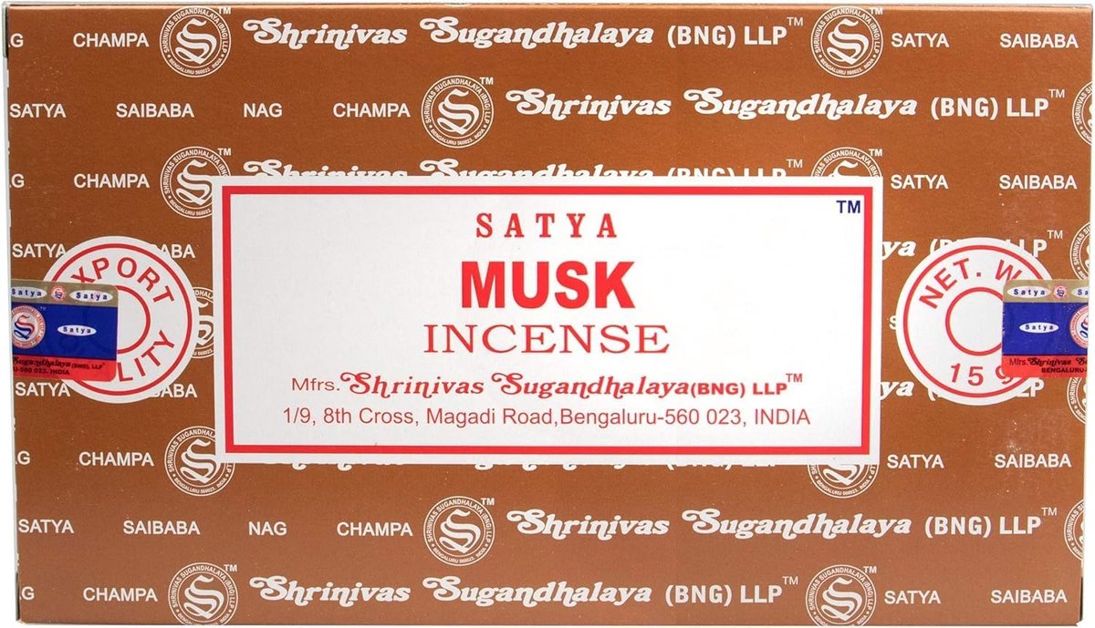 Musk van Big Pack 180 g wierookstokjes Agarbathi