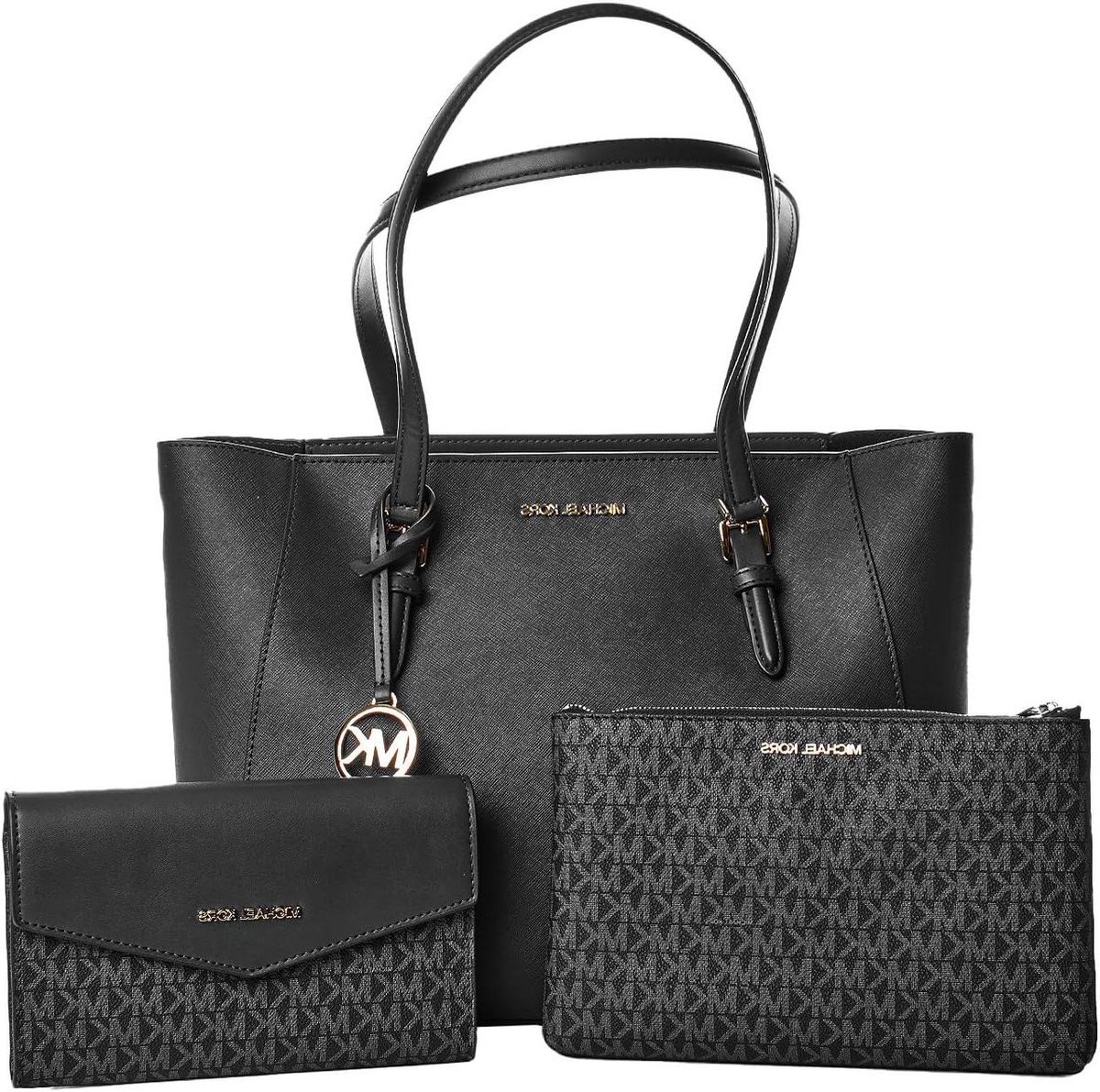 Dames Tote Bag - Crossbody Tas - Dagelijks Gebruik - 3-in-1 Set - Verstelbare Band - Bruin