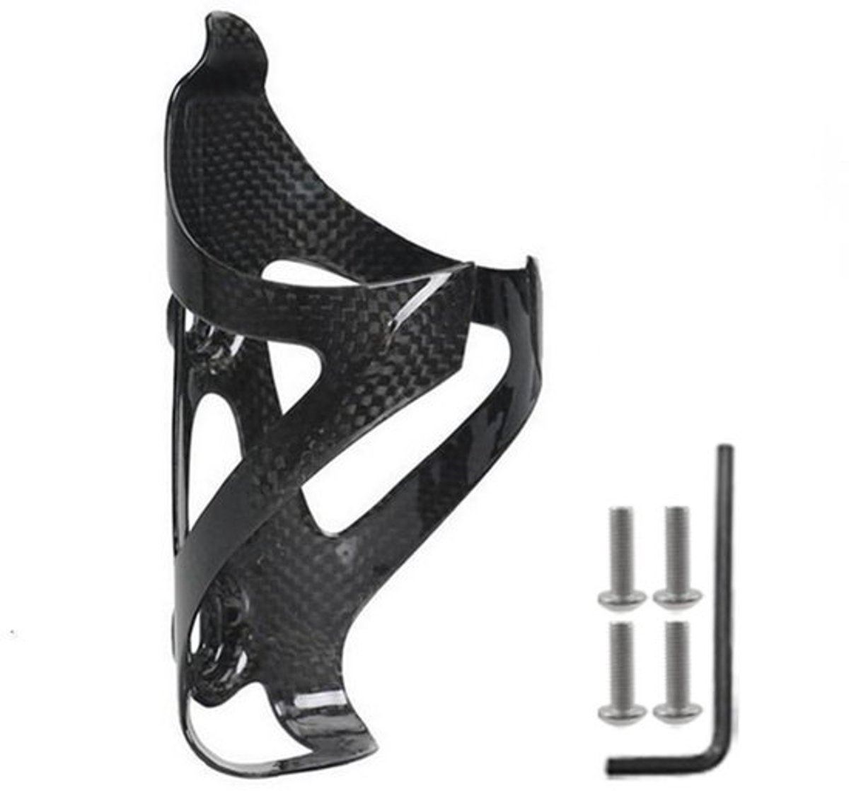 Bidonhouder Ultralicht - T700 Koolstofvezel - Racefiets/Mountainbike - Corrosiebestendig - Schokbestendig - Slechts 92 g - Fietshouder