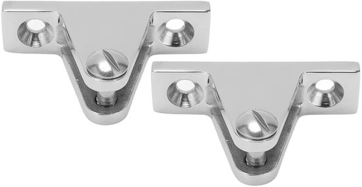 Dek Scharnier Roestvrij Staal - Scharnieren - Scharnier Reparatie Plaat - Marine Mount - Bimini Top - Scheepsaccessoires