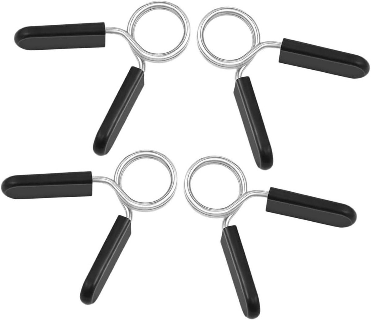 Halterstang Klemmen - Barbell Clips - Gewichtheffen Beveiligen - Robuust Staal - 8x9CM - Zwart