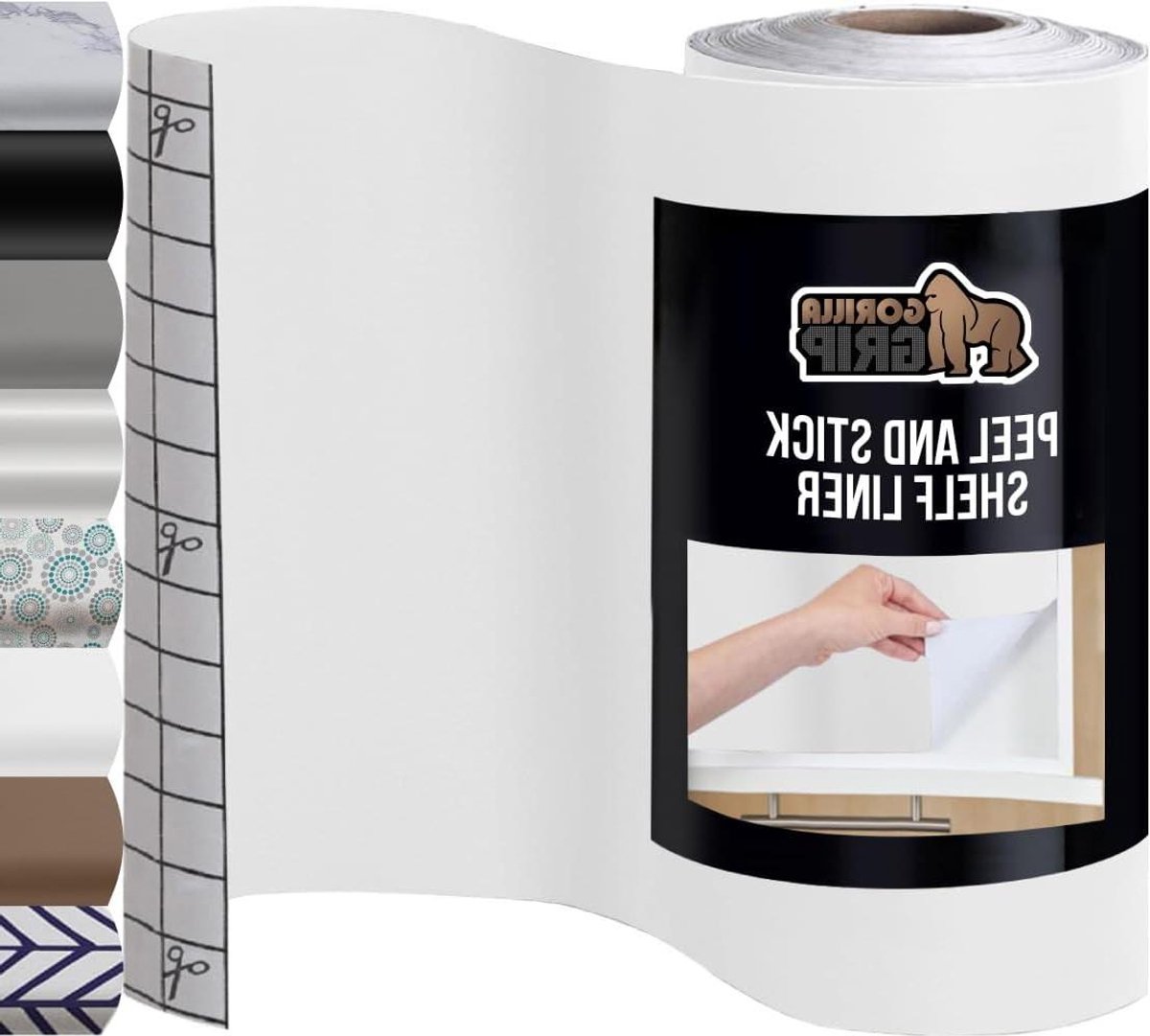Sticker Folie - Plakfolie Zelfklevend - Meubels en Boeken - Sterke Grip Verwijderbaar - 30cm x 5.5m - Helder Wit