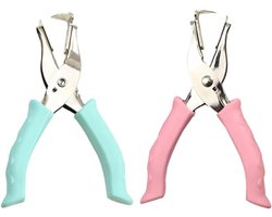 Ontnieters 2 Stuks - Nietjesverwijderaar Metaal - Documenten Ontnieten - Comfortabele Grip - 13x9x1.5CM - Diverse Kleur