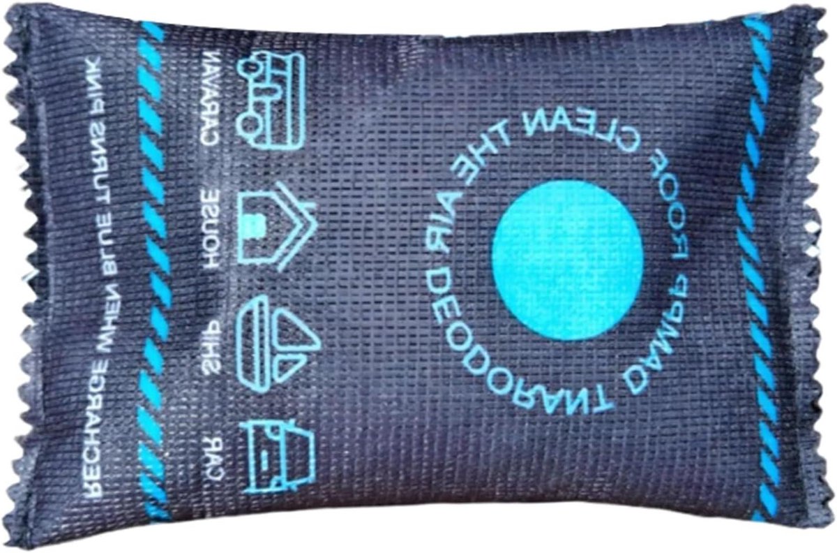 Auto Ontvochtiger - Vochtvanger Droogmiddel - Auto Vocht Beheersen - Kleurveranderende Indicatie - 4 x 10 x 4 cm - Blauw