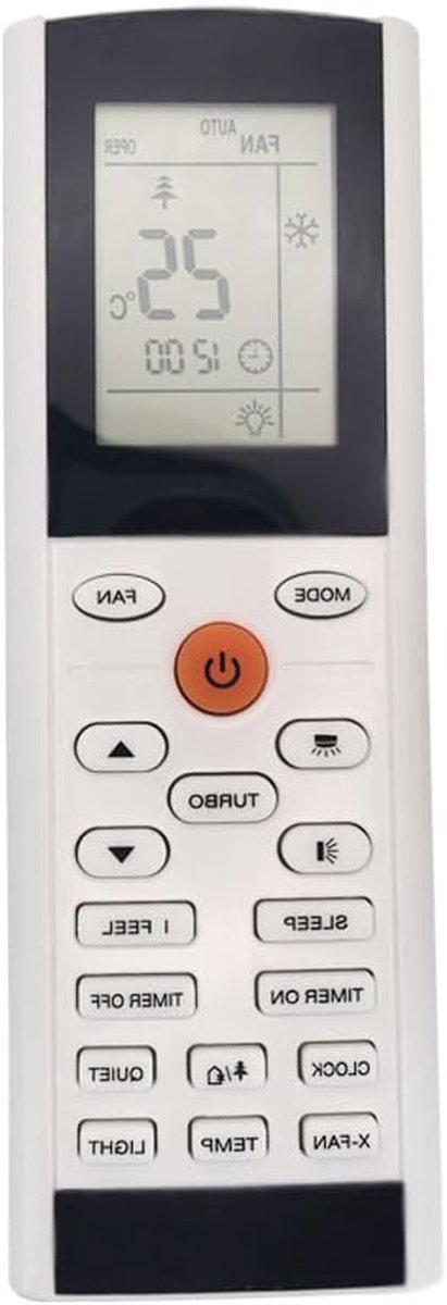Afstandsbediening Airco - Vervangende Afstandsbediening - Airco Bediening - Geen Programmering Nodig - 16 x 6 x 2 cm - Zwart