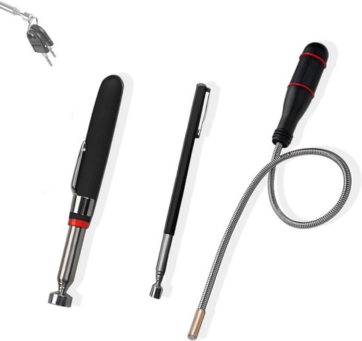Magnet Tool Duurzaam - Telescopische Stang - Antislip Handvat - Compact - Sterke Magnetische Aantrekking - Geschikt voor Krappe Ruimtes - Magnetische Grijper