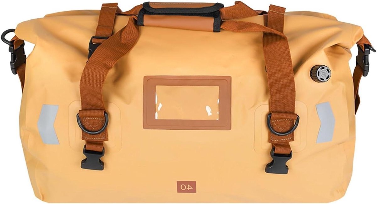 Achterbanktas Motorfiets - Rolltas Bagage - Reizen Opslag - Waterdicht 40L - 40L - Bruin