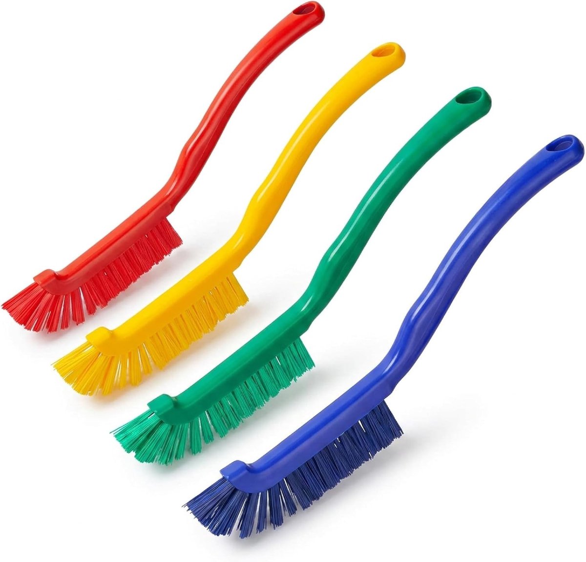 Voegenborstel Set van 4 - Veelkleurig - 220 x 15 x 19 mm - Hittebestendige Borstels voor Tegels en Hoeken - Voor Badkamer en Keuken