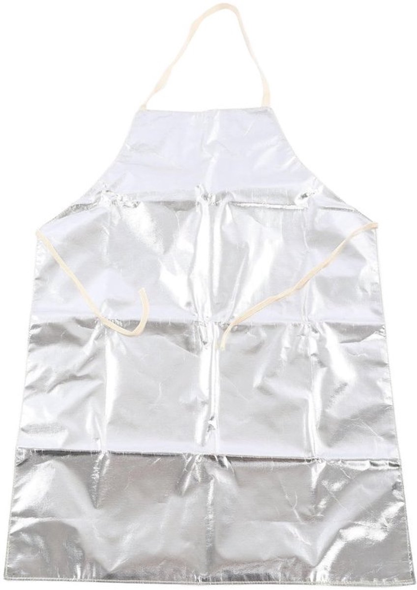 Hittebestendig Schort - Aluminiumfolie - Katoen - Brandvertragend - Hoge Temperatuur - Voor Koken/BBQ - Werkschort