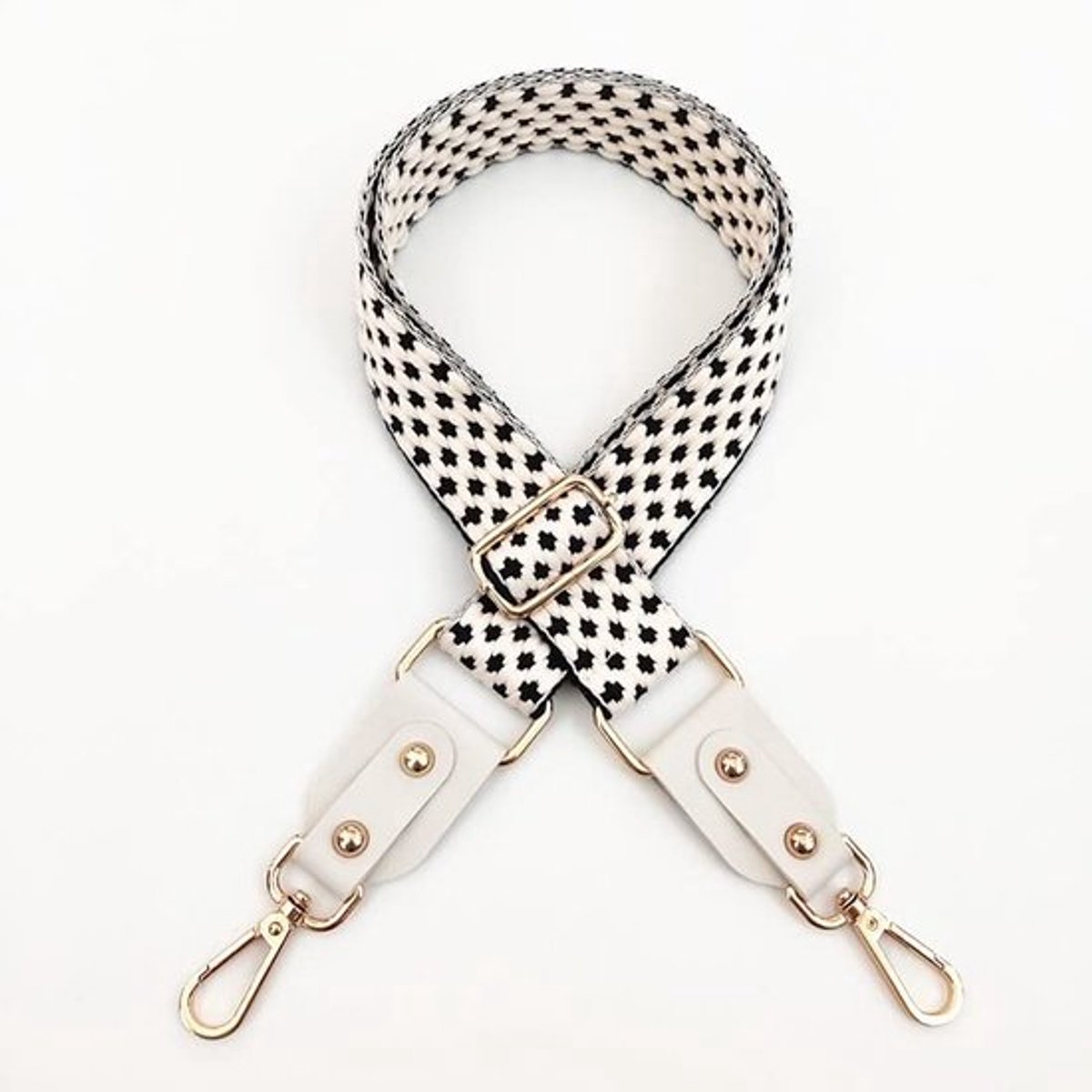 Tasriem verstelbaar 80-130 cm - Schouderband voor tas - Draagriem - Karabijnhaak - 3,8 cm breed - Accessoires voor tassen - Schouderriem