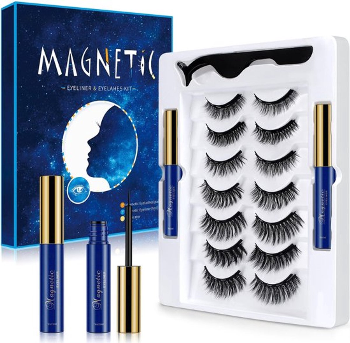 Wimpers Magnetische Wimperextensions - 3D Wimpers - Set van 7 Stijlen - Waterdicht - Zonder Lijm - Hoogwaardige Synthetische Vezels - Kunstwimpers