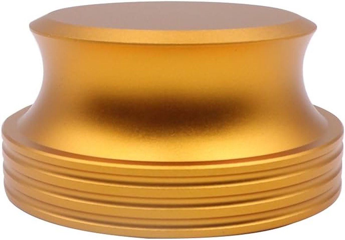 Vinyl Stabilisator Klem - Platen Stabilisator - Muziek Luisteren - Vermindert Trillingen - 80 mm Diameter - Goud