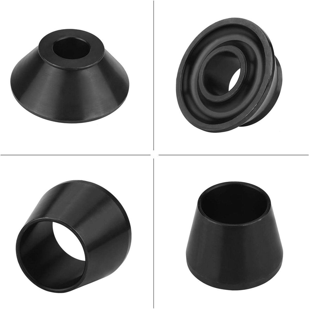Wielbalancer Kegelset - Balans Conus Set - Velgen Monteren - Hoge Stijfheid Koolstofstaal - 40 mm As - Zwart