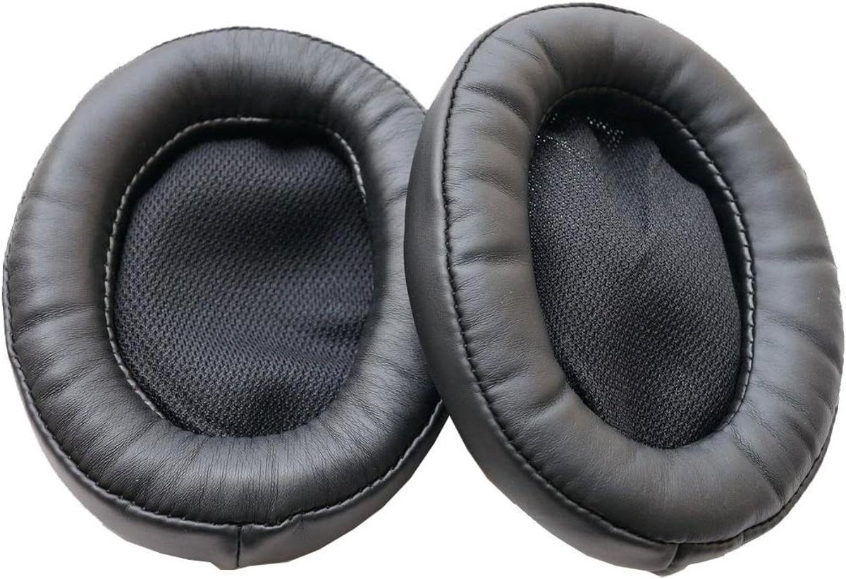 Vervangende Oorkussens - Kussen Reparatie - Hoofdtelefoon Gebruik - Memory Silicon Leder - 9 x 7 x 2 cm - Zwart