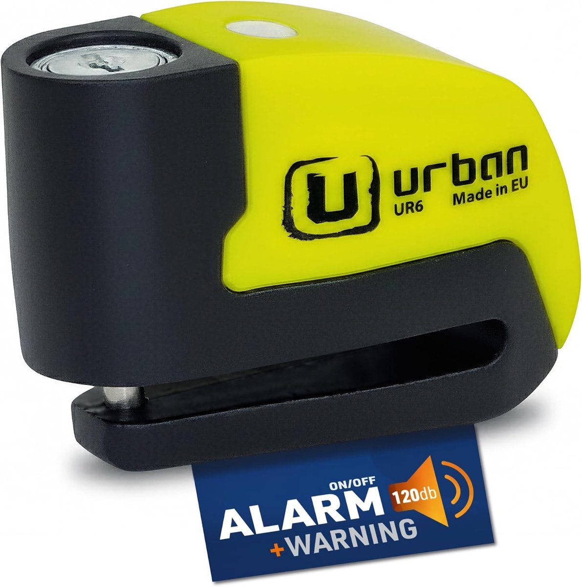 Fatbike alarm - Zwart - 6 mm - Waterbestendig Remschijfslot met 120 dB Alarm - Voor Motor en Fiets