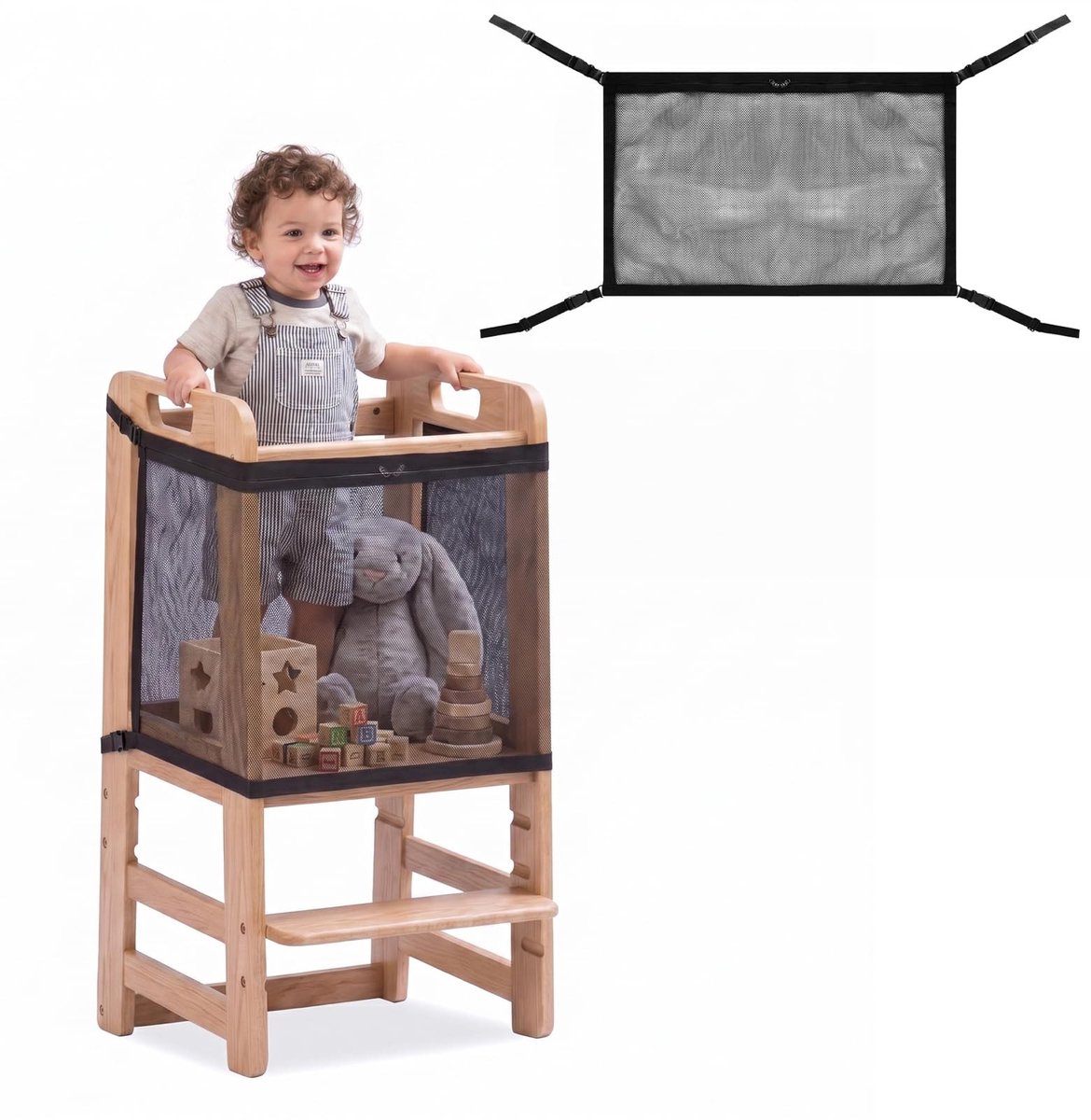 Omgoods - Veiligheidsnet voor Kinderen, 80 x 55 cm, Geschikt voor Keukentrap