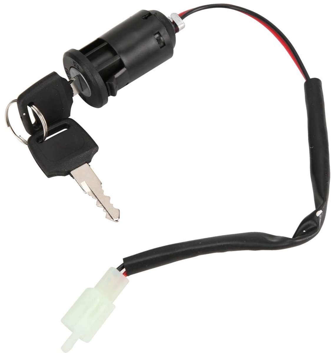 SnelShoppen - Elektrische Scooter Contactschakelaar - 2 Stuks 2 Polige Ignitie Schakelaar met ON/OFF Functie voor Elektrische Scooters en Driewielers