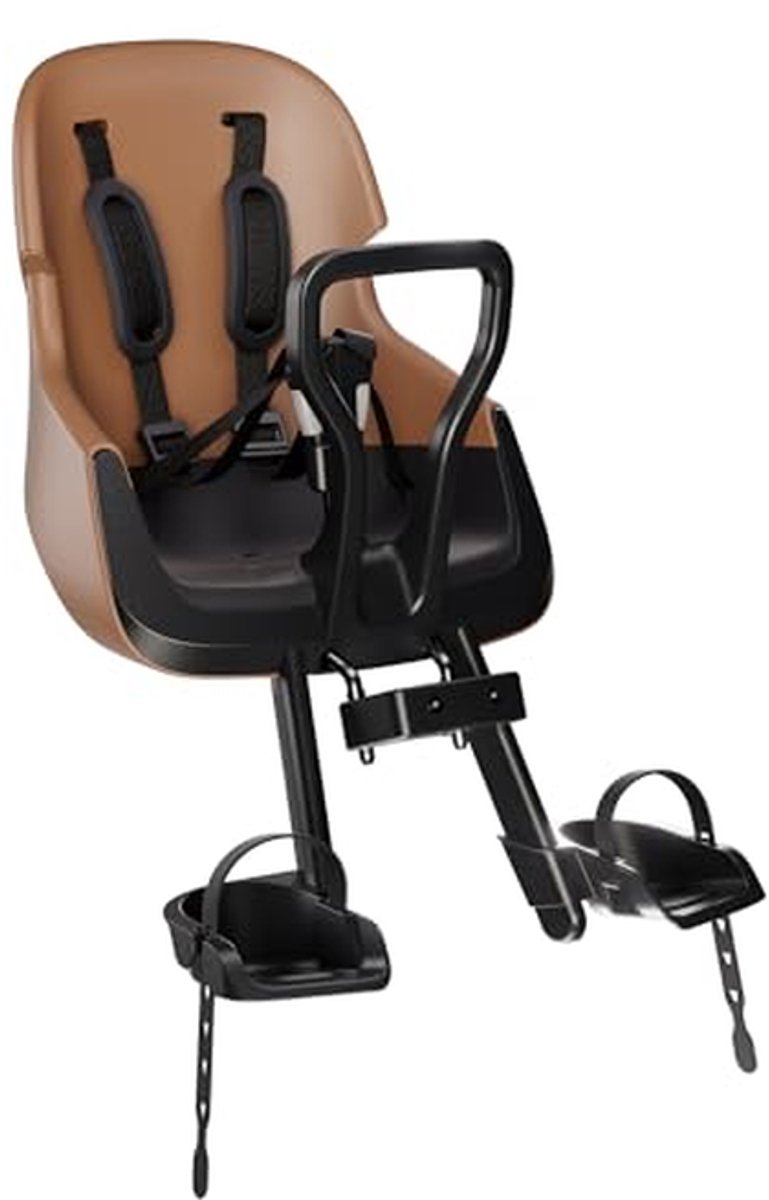 Voorfiets Baby Stoeltje - Kinderzitje Fiets - Veilig Fietsen - Dubbelwandige Constructie - 9-15 kg - Kaneel Bruin