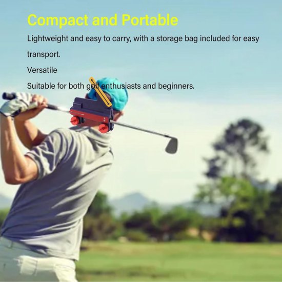 Golf Swing Trainer - Precisie Hulpmiddel - Swing Verbeteren - Compact en Draagbaar - 13 x 11 x 5 cm van GOLF — afbeelding 3