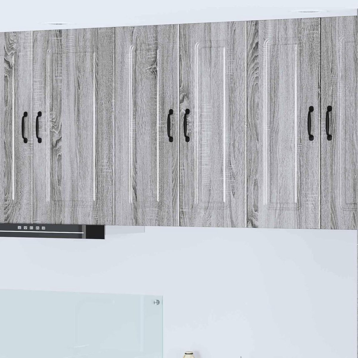 Keukenkast - Opbergkast Keuken - Keuken Organiseren - Modern Design - 60 x 31 x 80 cm - Grijs Sonoma