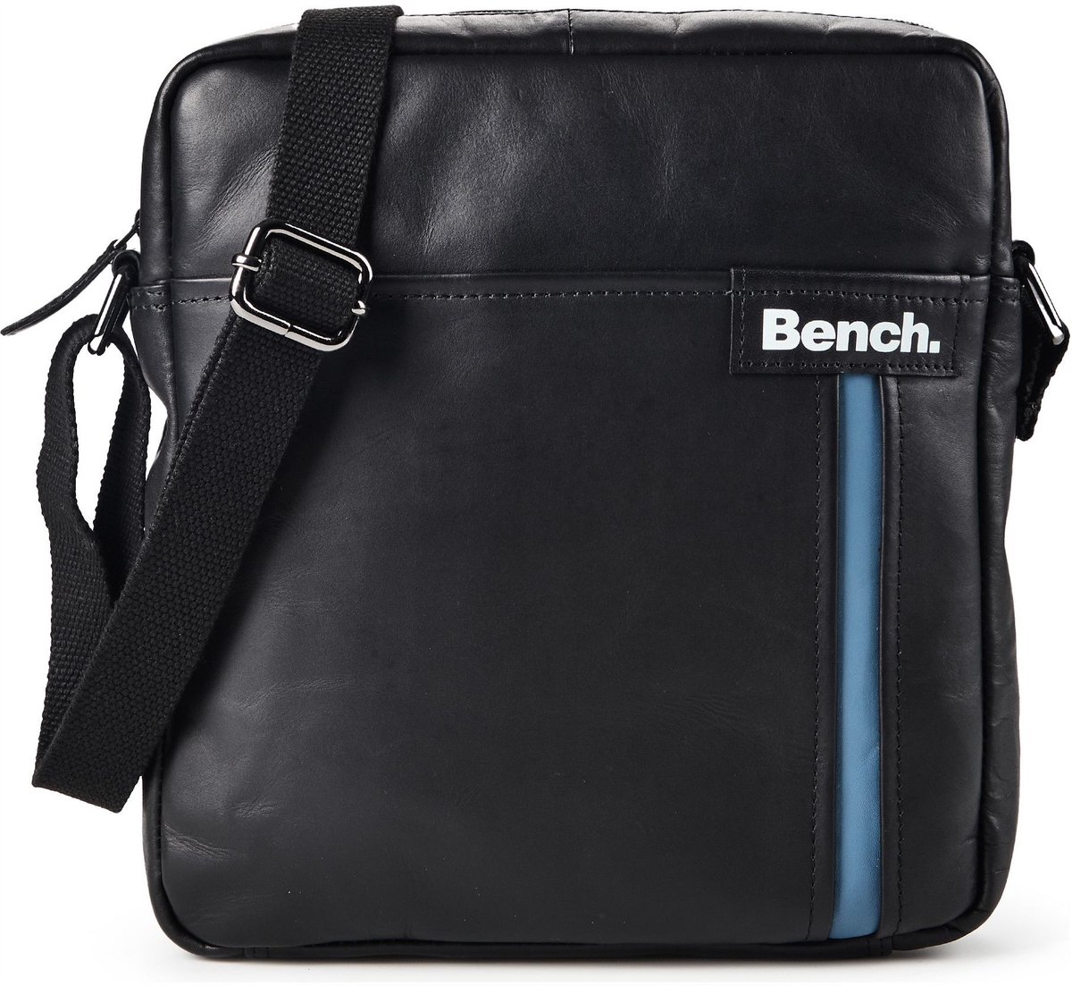 Bench Crossbody tas Leder 24 cm - Jongens - schwarz