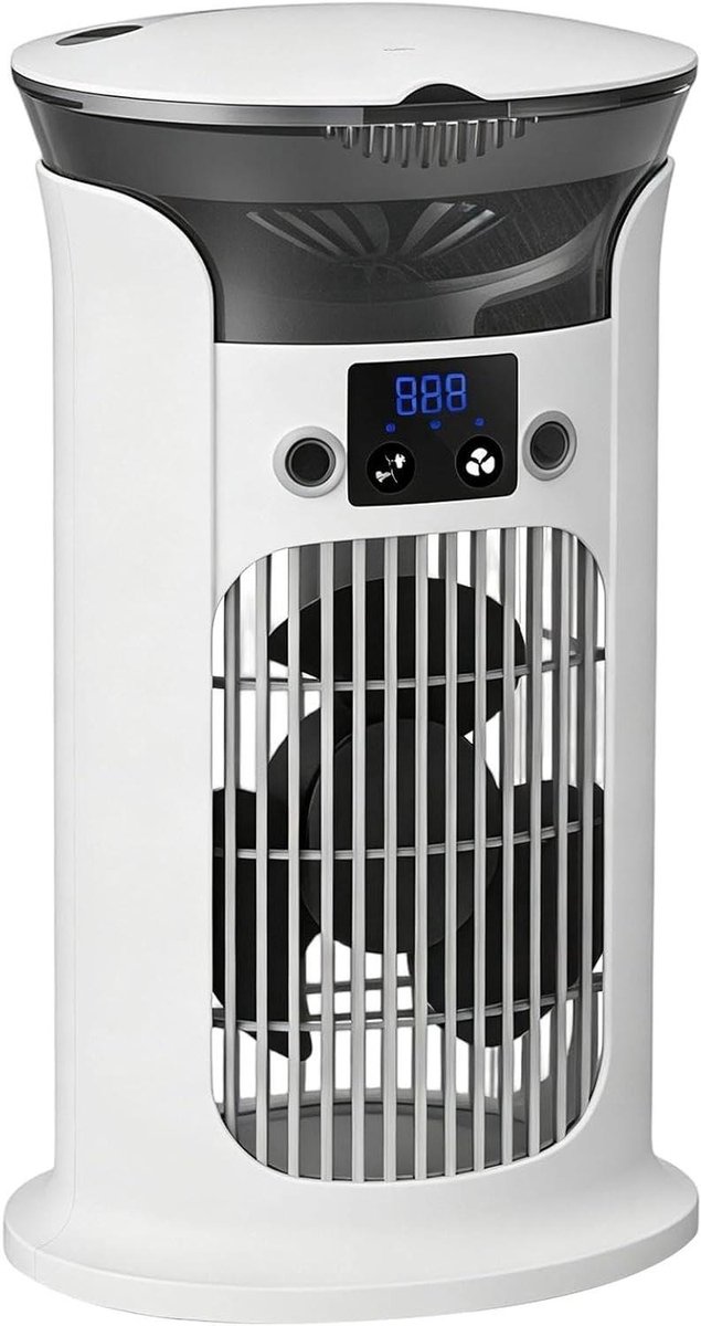 Ventilator met Luchtbevochtiger - Persoonlijke Koeler Draagbare Airco - Persoonlijke Verkoeling - Fijne Nevel Sprayer