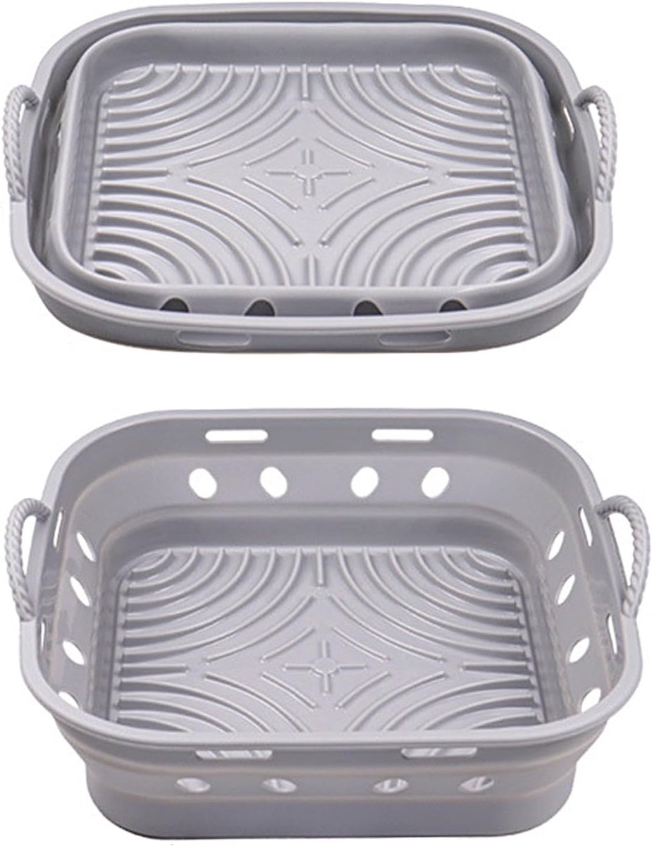 Silicone mold voor air fryer - vierkant - BPA-vrij silicone - eenvoudig te reinigen - SnelShoppen
