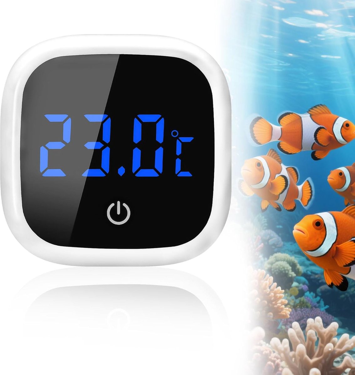 Digital aquarium thermometer - LED-display - hoge precisie sensor - real-time temperatuurmeting - SnelShoppen