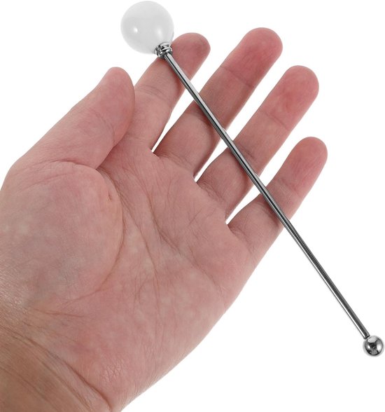 RVS Cocktail Roerstaafjes - Metalen Roerstaafjes Drankjes - Drankjes Mixen - Duurzaam Roestvrij Staal - 17 cm - Wit van RVS — afbeelding 5