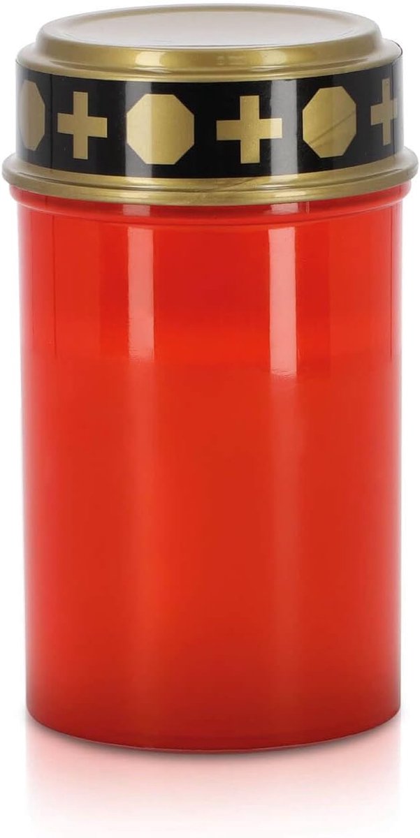 LED Grave Lamp - Rood - IP44 Waterdicht - Warm Wit Vlamlicht voor Buiten - SnelShoppen