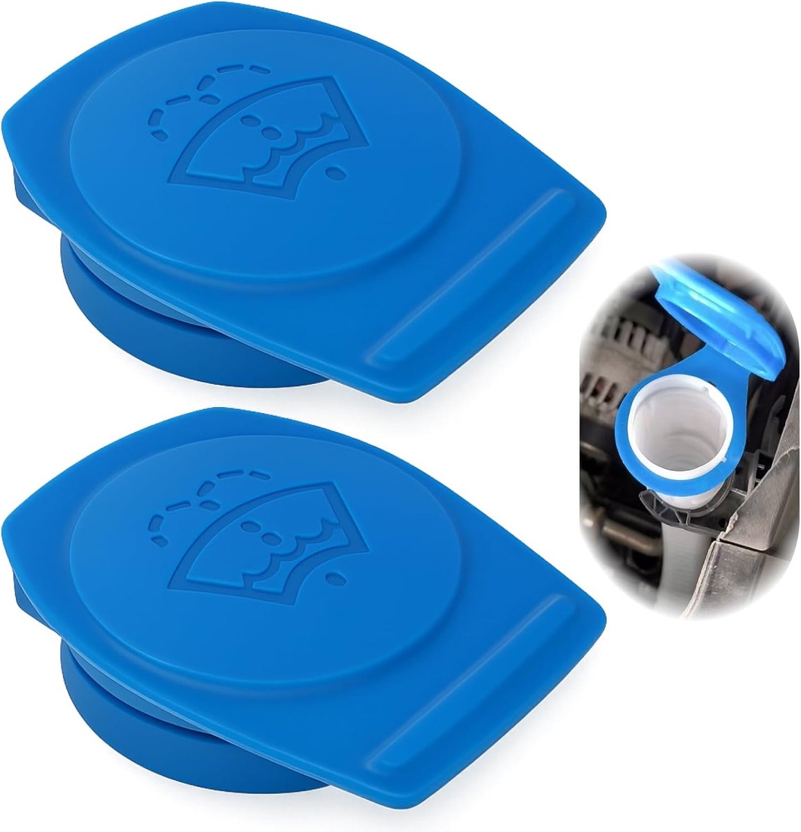 Windscreen washer reservoir deksel set van 2 - stevige polyamide - eenvoudig te installeren - SnelShoppen