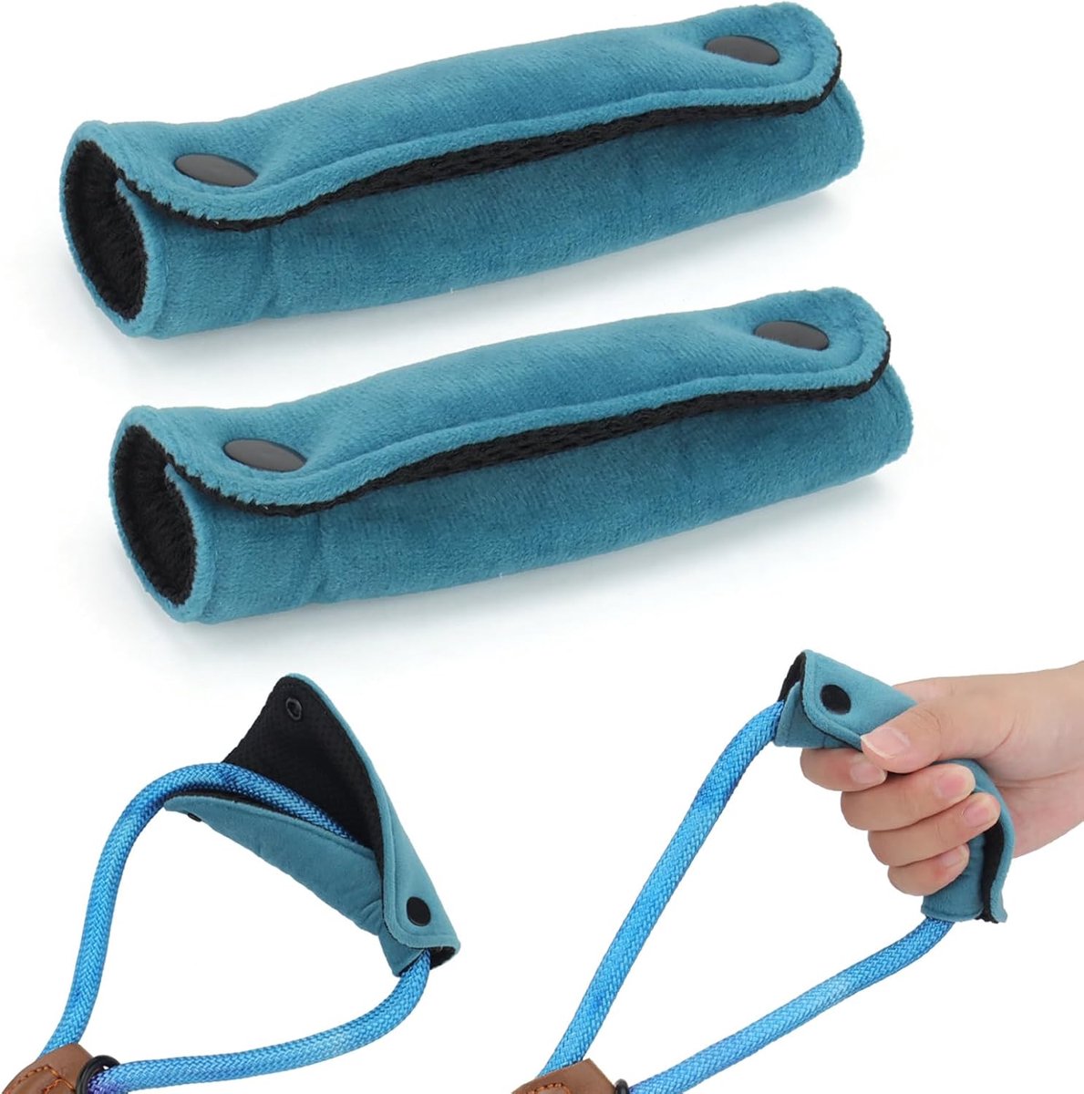 Hondentuig handgreep 2 stuks - zachte leibandhoes - comfortabel grip - bescherming voor handen - SnelShoppen