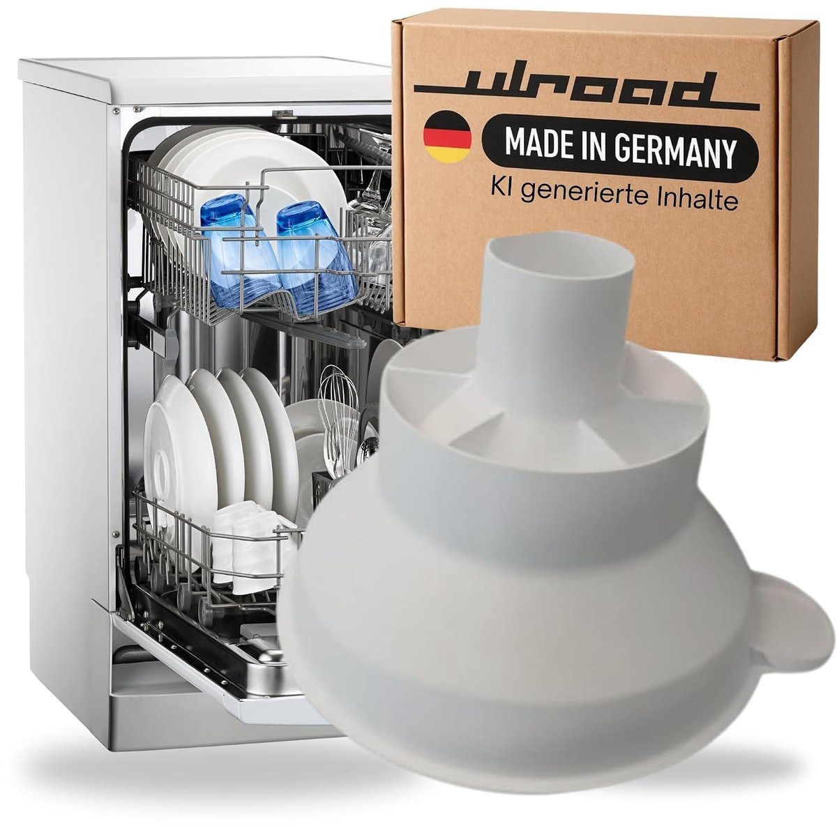 SnelShoppen - Funnel Vaatwaszout Vervangingsonderdeel 14004429501/6 voor AEG, Electrolux, Juno, Zanussi, Brandt, Küppersbusch - 12.7 cm, Keukenaccesso